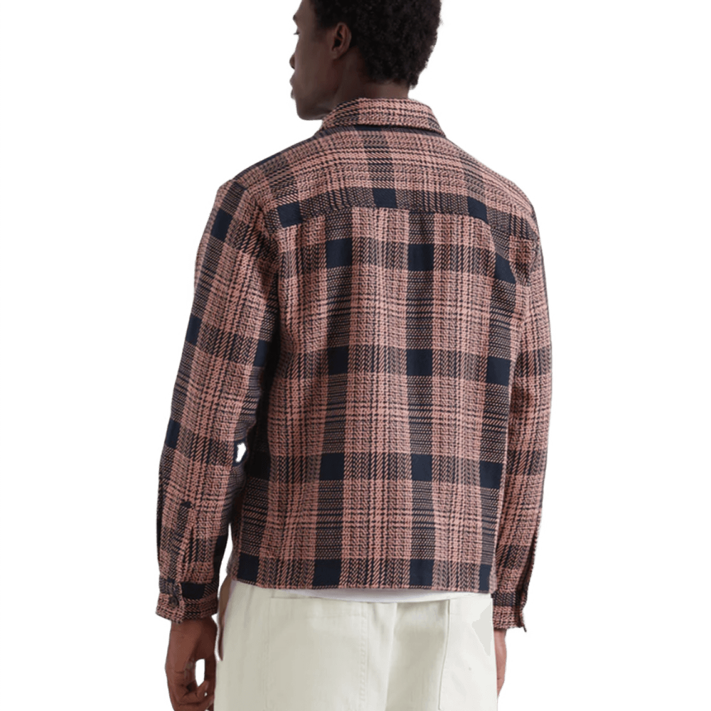 ETIENNE LS CHECK ZIP OVERSHIRT - NAVY - S | Shop The Latest In