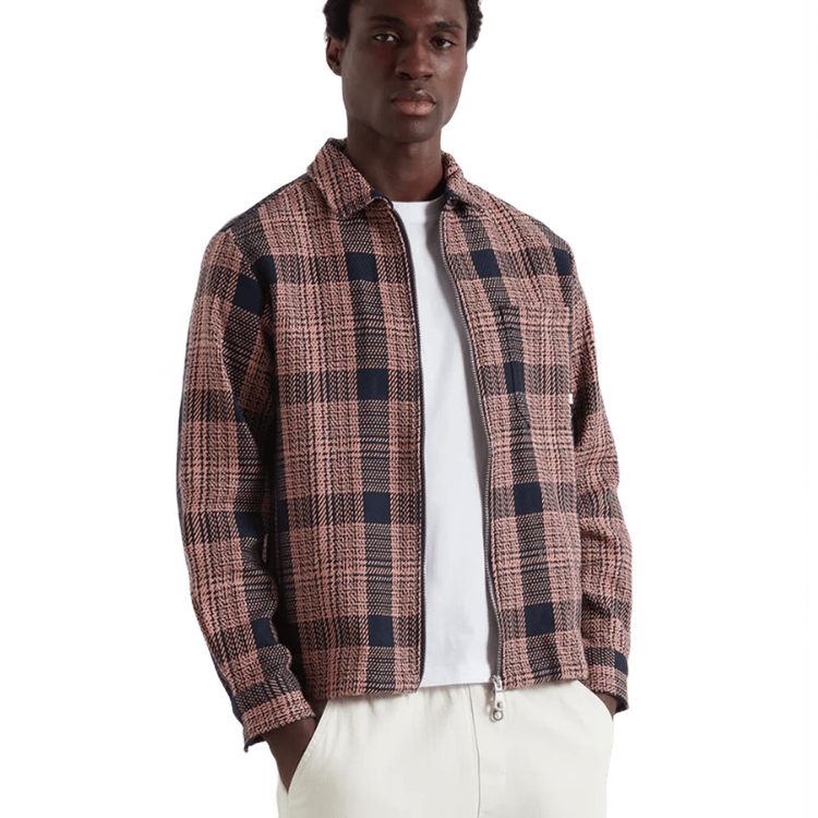 トップス CLANE CHECK POCKET OVER SHIRT クラネ CLANE CHECK POCKET